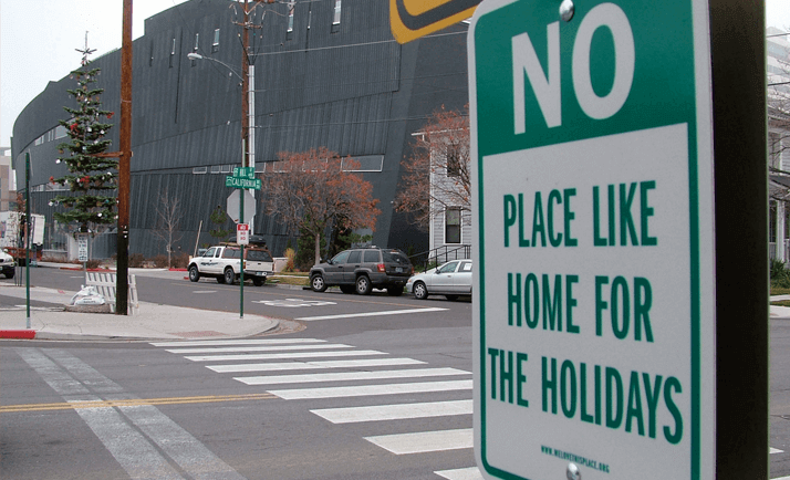 No Place Like Home for the Holidays Sign by Stan Can Design
